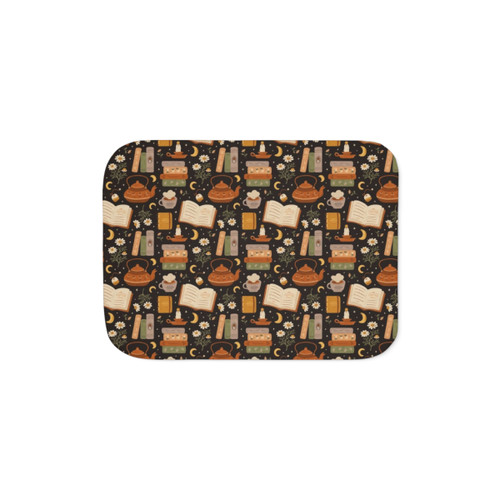 Cozy Sherpa blanket for book lovers