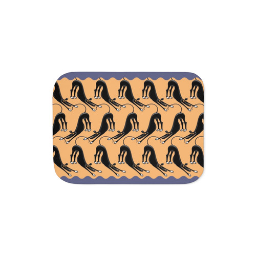 Bowdown Pattern Sherpa Blanket for Greyhounds, Whippets, and Lurchers