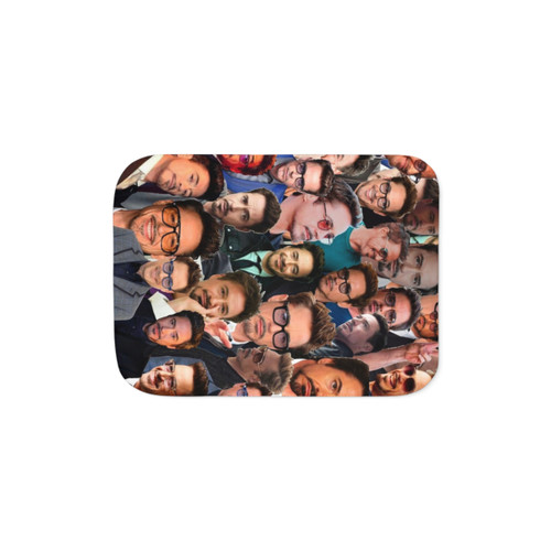 Robert Downey Jr. Photo Collage Sherpa Blanket