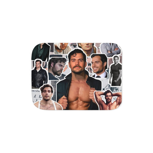 Henry Cavill Photo Collage Sherpa Blanket