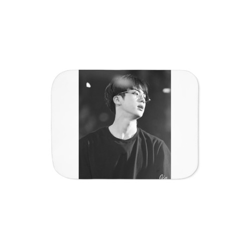 BTS Jin Sherpa Blanket - Cozy K-Pop Merchandise