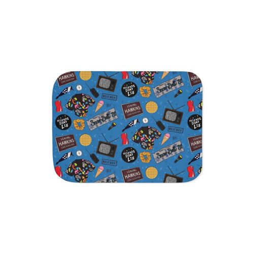 Stranger Things Sherpa Blanket with Eleven Character Collage