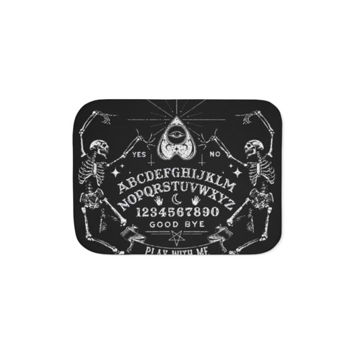 Ouija Sherpa Blanket - Spooky Spirit Board Throw