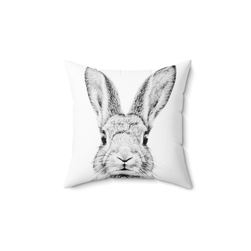 Vintage Bunny Pillow - Rustic Farmhouse Decor