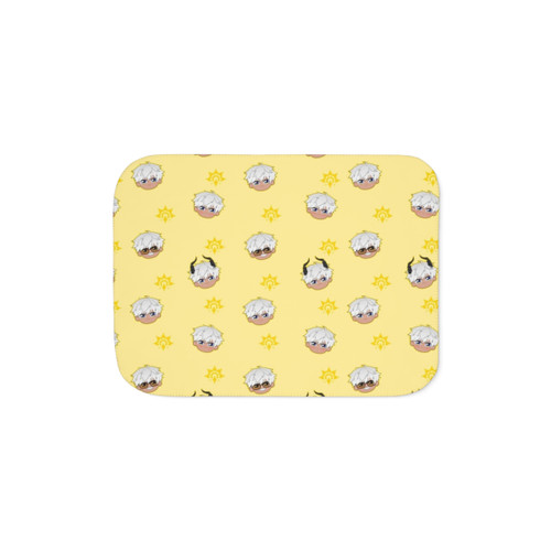 Obey Me Mammon Pattern Sherpa Blanket