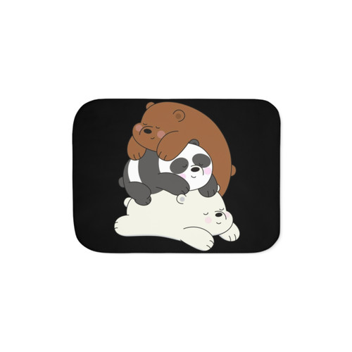 Cozy We Bare Bears Sherpa Blanket