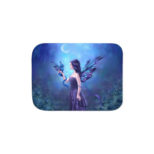 Iridescent Fairy and Dragon Sherpa Blanket