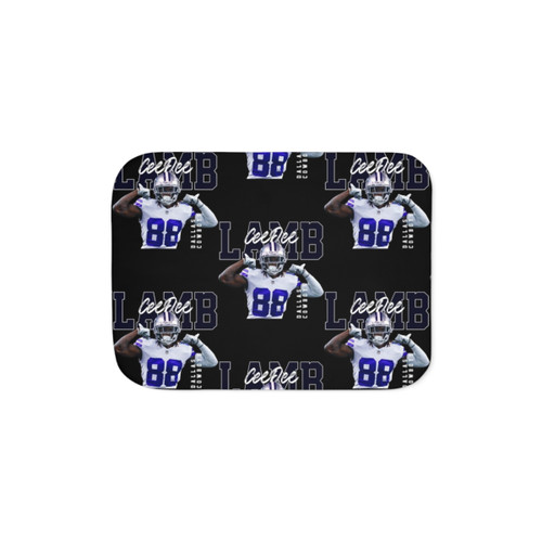 Dallas Cowboys CeeDee Lamb Football Player Sherpa Blanket