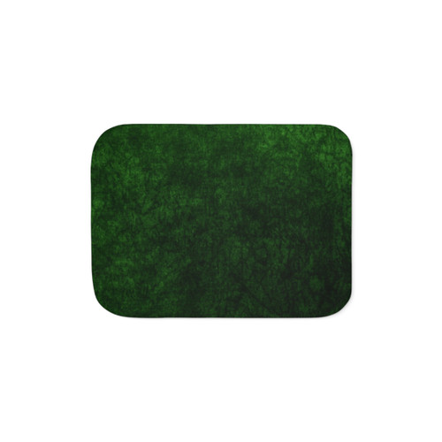 Emerald Green Velvet Sherpa Blanket