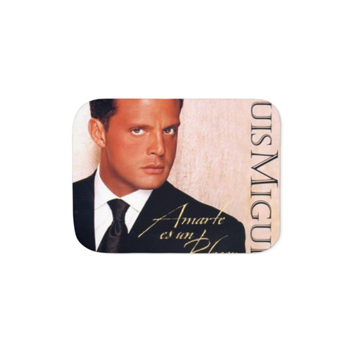 Luismi Sherpa Blanket - Iconic Portrait of Mexican Singer Luis Miguel