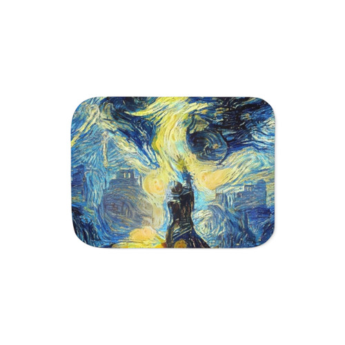 Dragon Age Inquisition Sherpa Blanket with Starry Night Design