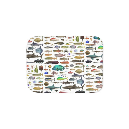 All Fish N Stuff Critterpedia Sherpa Blanket