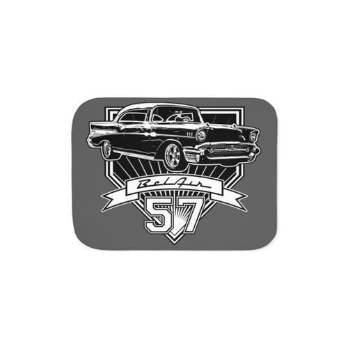 Vintage 57 Chevy Belair Sherpa Blanket