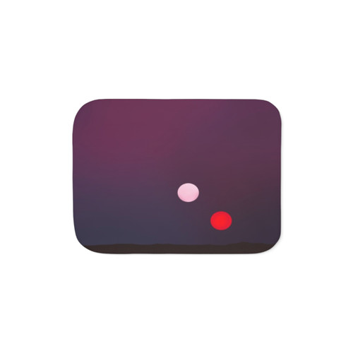 Sunset on Tatooine Sherpa Blanket