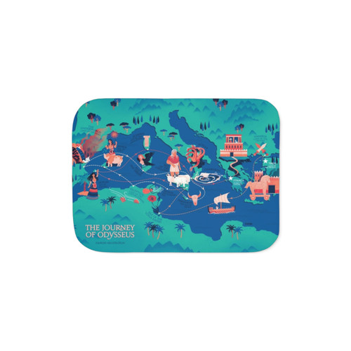 Odyssey Map Sherpa Blanket