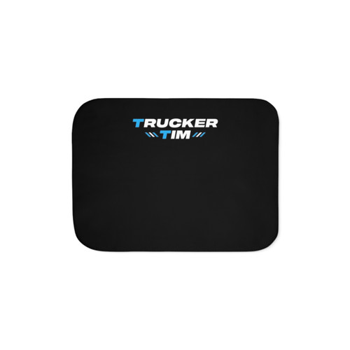 Trucker Tim Sherpa Blanket with Logo