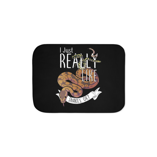 Cozy Sherpa Blanket for Snake Lovers