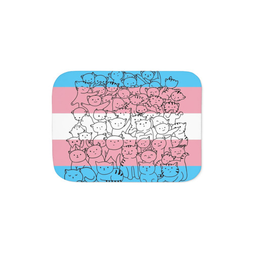 Cozy Cat Pride Sherpa Blanket