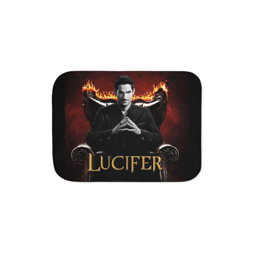 Lucifer Morningstar Sherpa Blanket