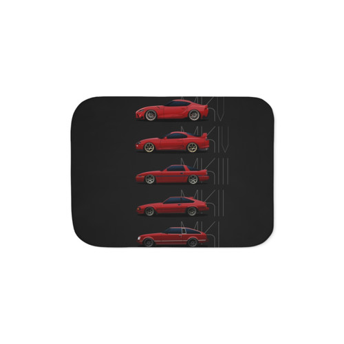 Toyota Supra Generations Sherpa Blanket