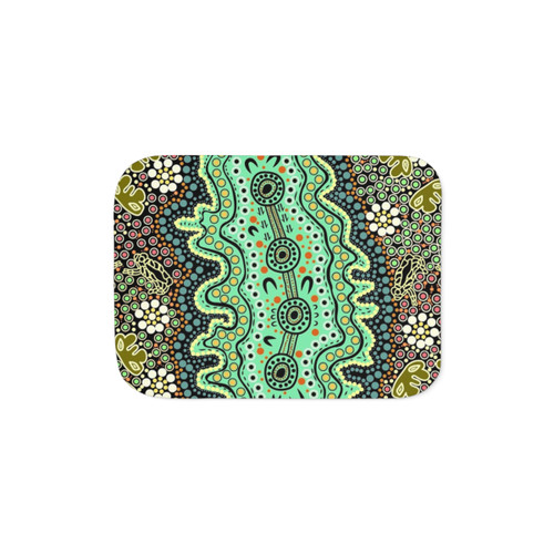 Wiradjuri Sherpa Blanket for Camping and Outdoors