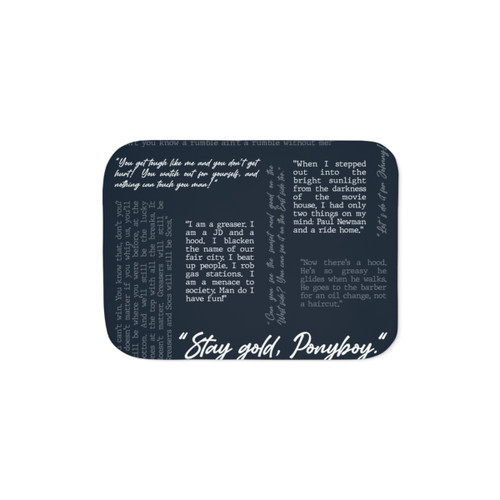 Stay Gold Ponyboy Sherpa Blanket featuring the Outsiders characters