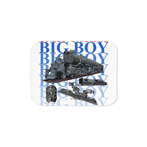 Union Pacific Big Boy Steam Train Sherpa Blanket