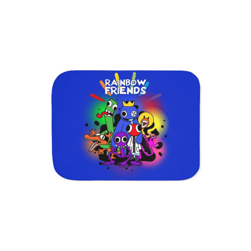 Rainbow Friends Sherpa Blanket