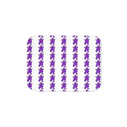 Grimace Sherpa Blanket - McDonald's Mascot Throw Blanket