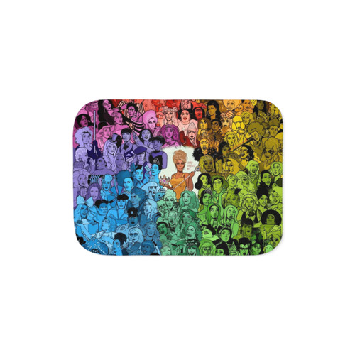 Drag Race Themed Sherpa Blanket