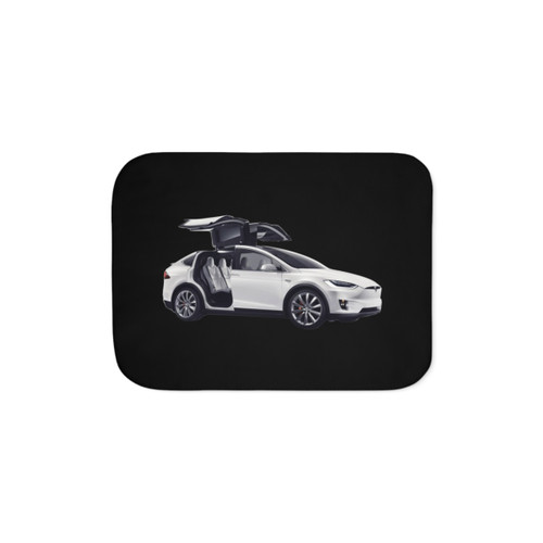 Tesla Sherpa Blanket with Model X Design