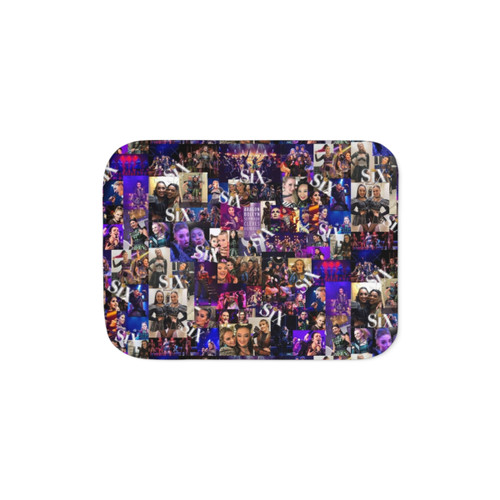 Six Collage Design Sherpa Blanket