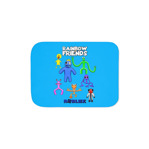 Rainbow Friends Sherpa Blanket