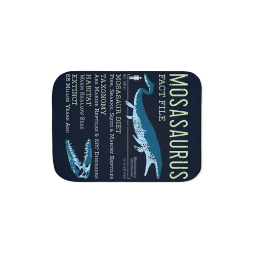 Mosasaurus Facts Sherpa Blanket