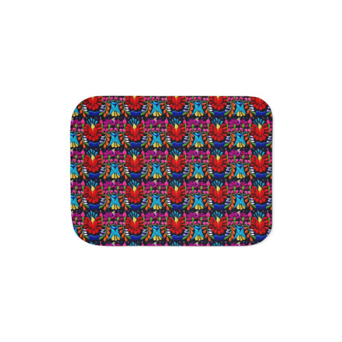 Fiesta Flowers Sherpa Blanket - Cozy Mexican-Inspired Throw