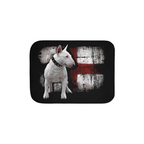 English Bullterrier Love Sherpa Blanket