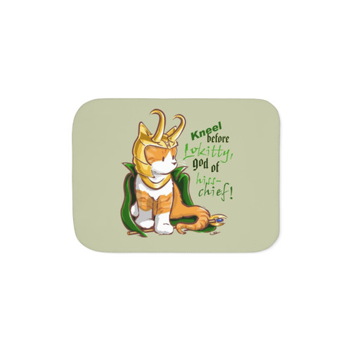 Lokitty Chibi Design Sherpa Blanket