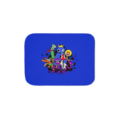 Cozy Rainbow Friends Sherpa Blanket