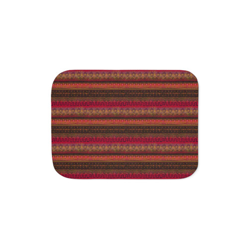 Earthy African Ombre Sherpa Blanket