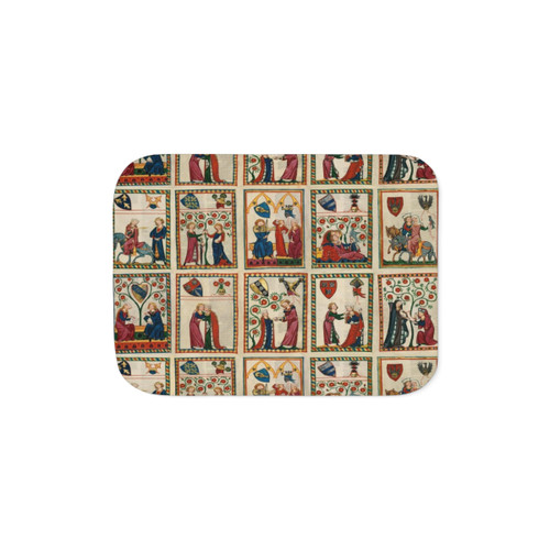 Codex Manesse Medieval Sherpa Blanket