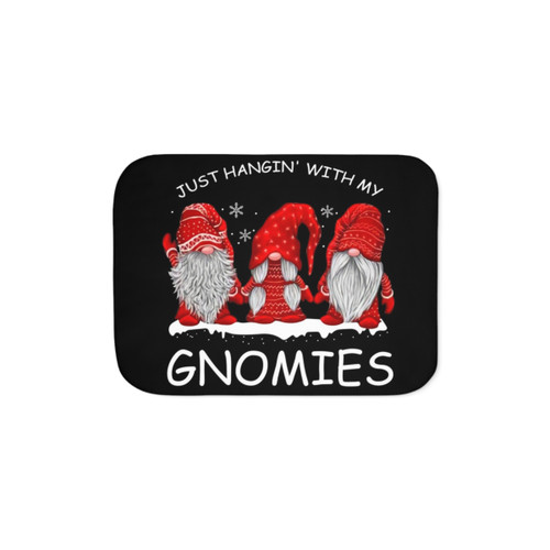 Cozy Sherpa Blanket for Gnome Lovers