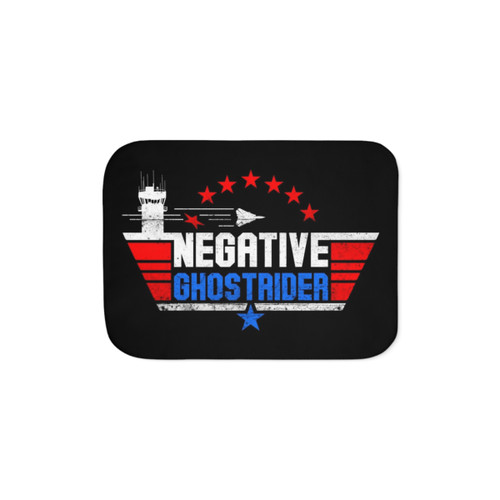 Top Gun Negative Ghostrider Sherpa Blanket