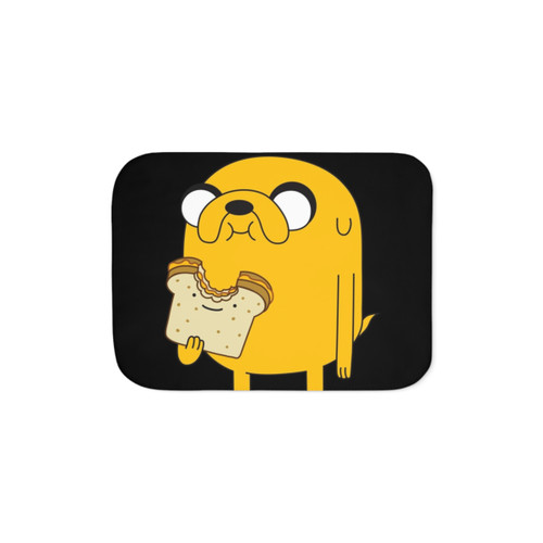 Adventure Time Jake the Dog Sandwich Design Sherpa Blanket