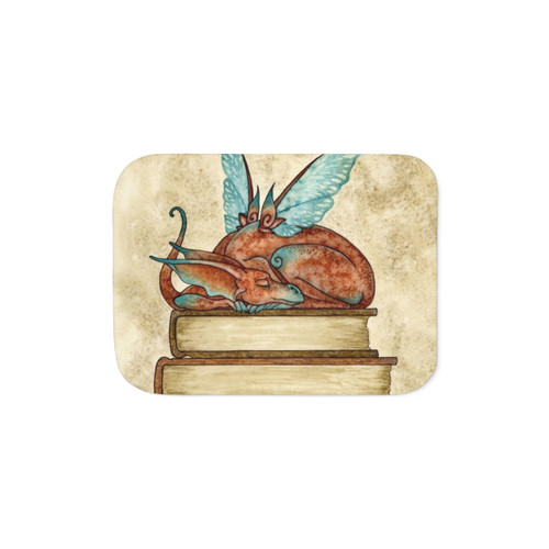 Cozy sherpa blanket for nap time and relaxation