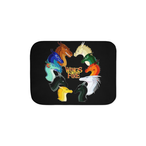 Wings of Fire Sherpa Blanket - Fantasy Dragon Decor