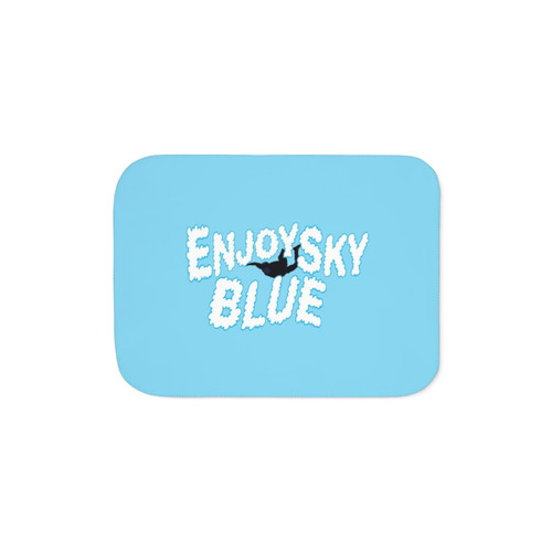 Sky Blue Sherpa Blanket for Cozy Comfort