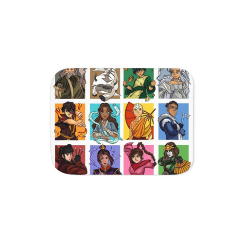 Avatar The Last Airbender Digital Art Sherpa Blanket