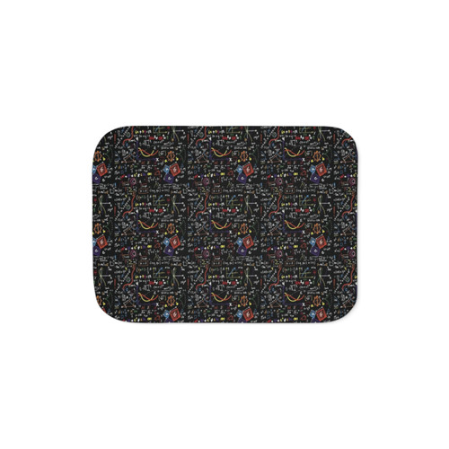 Maths Equations Sherpa Blanket - Cozy Nerdy Throw