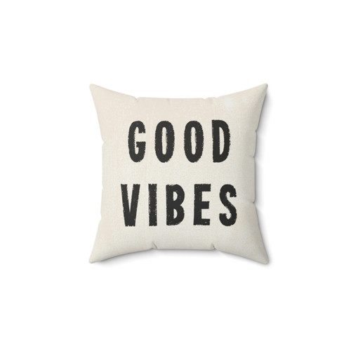 Distressed Ink Graphic Pillow in Black and White Boho Style