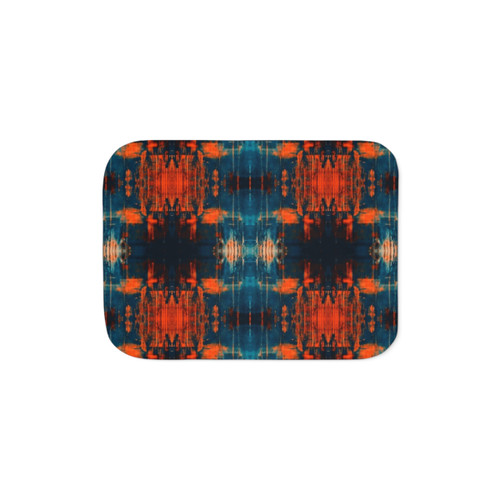 Grunge Abstract Art Print Sherpa Blanket